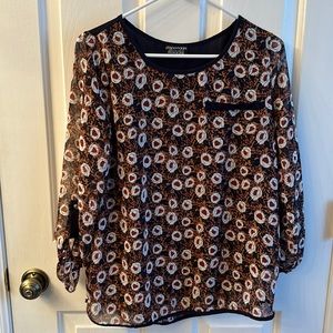 Papermoon for Stitch Fix Roses blouse for Women. Size Medium